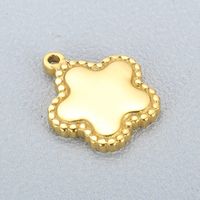 Simple Style Flower Stainless Steel Plating Jewelry Accessories main image 5
