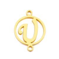 Fashion Letter Stainless Steel Plating Jewelry Accessories sku image 21