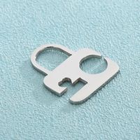 Simple Style Lock Stainless Steel Jewelry Accessories main image 3