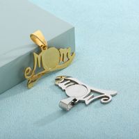 Simple Style Letter Stainless Steel Plating Mother's Day Jewelry Accessories main image 4