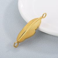 Simple Style Feather Stainless Steel Plating Jewelry Accessories main image 7