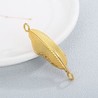 Simple Style Feather Stainless Steel Plating Jewelry Accessories main image 4
