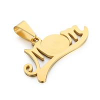 Simple Style Letter Stainless Steel Plating Mother's Day Jewelry Accessories sku image 1