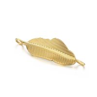 Simple Style Feather Stainless Steel Plating Jewelry Accessories main image 6