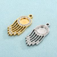 Simple Style Geometric Stainless Steel Plating Inlay Rhinestones Jewelry Accessories main image 1