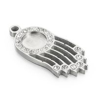 Simple Style Geometric Stainless Steel Plating Inlay Rhinestones Jewelry Accessories sku image 1