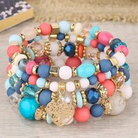 Casual Ethnic Style Geometric Ccb Beaded Women's Bracelets sku image 1