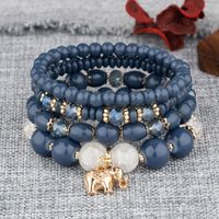 Estilo Étnico Elefante Aleación Resina Con Cuentas Mujeres Pulsera main image 1