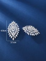 1 Pair Elegant Glam Luxurious Geometric Tassel Plating Inlay Copper Zircon Earrings main image 2