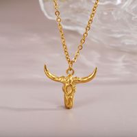 Casual Cattle Stainless Steel Handmade Pendant Necklace main image 3