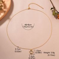 Style Simple Soleil Alliage Placage Incruster Strass Femmes Pendentif sku image 2