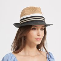 Women's Vacation Solid Color Big Eaves Fedora Hat main image 2