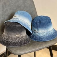 Unisex Cowboy Style Simple Style Gradient Color Wide Eaves Bucket Hat main image 5