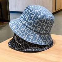Unisex Retro Cowboy Style Simple Style Letter Printing Wide Eaves Bucket Hat main image 1