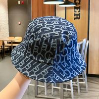 Unisex Retro Cowboy Style Simple Style Letter Printing Wide Eaves Bucket Hat sku image 1