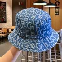 Unisex Retro Cowboy Style Simple Style Letter Printing Wide Eaves Bucket Hat sku image 2