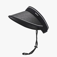 Women's Vacation Solid Color Curved Eaves Sun Hat main image 4