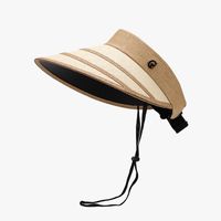 Women's Beach Solid Color Curved Eaves Sun Hat main image 4