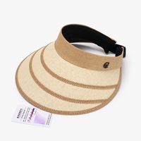 Women's Beach Solid Color Curved Eaves Sun Hat main image 6