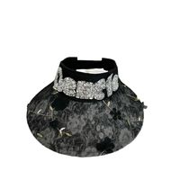 Women's Lady Flower Curved Eaves Sun Hat main image 4