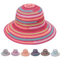 Women's Beach Stripe Big Eaves Straw Hat main image 1