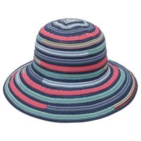 Women's Beach Stripe Big Eaves Straw Hat sku image 4