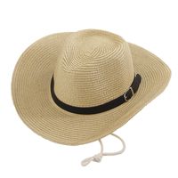 Unisex Cowboy Style Pastoral Simple Style Solid Color Crimping Fedora Hat main image 4