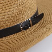 Unisex Cowboy Style Pastoral Simple Style Solid Color Crimping Fedora Hat main image 5