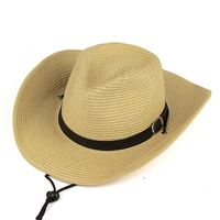 Unisex Cowboy Style Pastoral Simple Style Solid Color Crimping Fedora Hat sku image 4