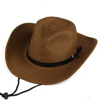 Unisex Cowboy Style Pastoral Simple Style Solid Color Crimping Fedora Hat sku image 3