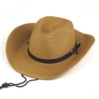 Unisex Cowboy Style Pastoral Simple Style Solid Color Crimping Fedora Hat sku image 5