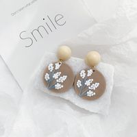 1 Pair Classic Style Solid Color Painted Resin Drop Earrings main image 5