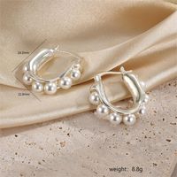 1 Pair Casual Elegant Commute Square Flower Plating Inlay Stainless Steel Copper Zircon 18k Gold Plated White Gold Plated Earrings Ear Studs sku image 8