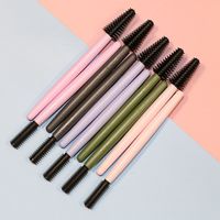 Vintage Style Solid Color Silica Gel Eyebrow Brushes 1 Set main image 4