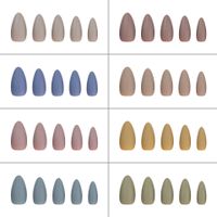 Simple Style Solid Color Solid Color Plastic Nail Patches 1 Set main image 5