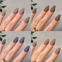 Simple Style Solid Color Solid Color Plastic Nail Patches 1 Set main image 1