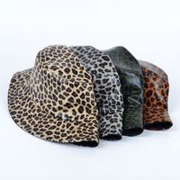 Women's Basic Leopard Big Eaves Bucket Hat main image 4