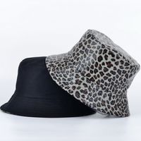 Women's Basic Leopard Big Eaves Bucket Hat sku image 2