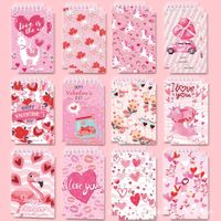 1 Set Love Class Learning Valentine's Day Paper Cute Retro Pastoral Loose Spiral Notebook main image 1