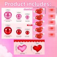 Valentine's Day Cute Sweet Heart Shape Plastic Indoor Home Decorative Props sku image 1