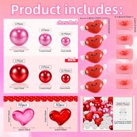 Valentine's Day Cute Sweet Heart Shape Plastic Indoor Home Decorative Props sku image 2