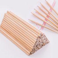 1 Piece Solid Color Class Learning Daily Wood Classic Style Pencil main image 1