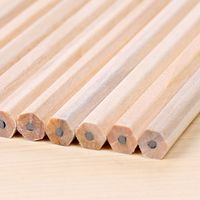 1 Piece Solid Color Class Learning Daily Wood Classic Style Pencil main image 3