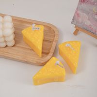 أسلوب بسيط الجبن اللون الصامد البارافين شمعة main image 3