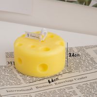 Simple Style Cheese Solid Color Paraffin Candle sku image 4