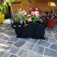 Pastoral Simple Style Cat Wood Ornaments Artificial Decorations sku image 3