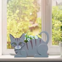Pastoral Simple Style Cat Wood Ornaments Artificial Decorations main image 4