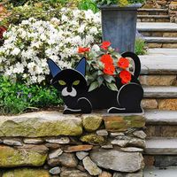 Pastoral Simple Style Cat Wood Ornaments Artificial Decorations main image 3