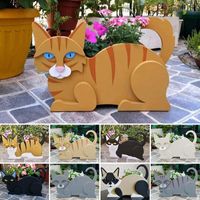 Pastoral Simple Style Cat Wood Ornaments Artificial Decorations main image 1