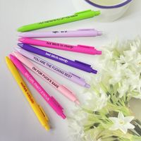 1 Piece Letter Class Learning Daily Mixed Materials Simple Style Gel Pen sku image 8